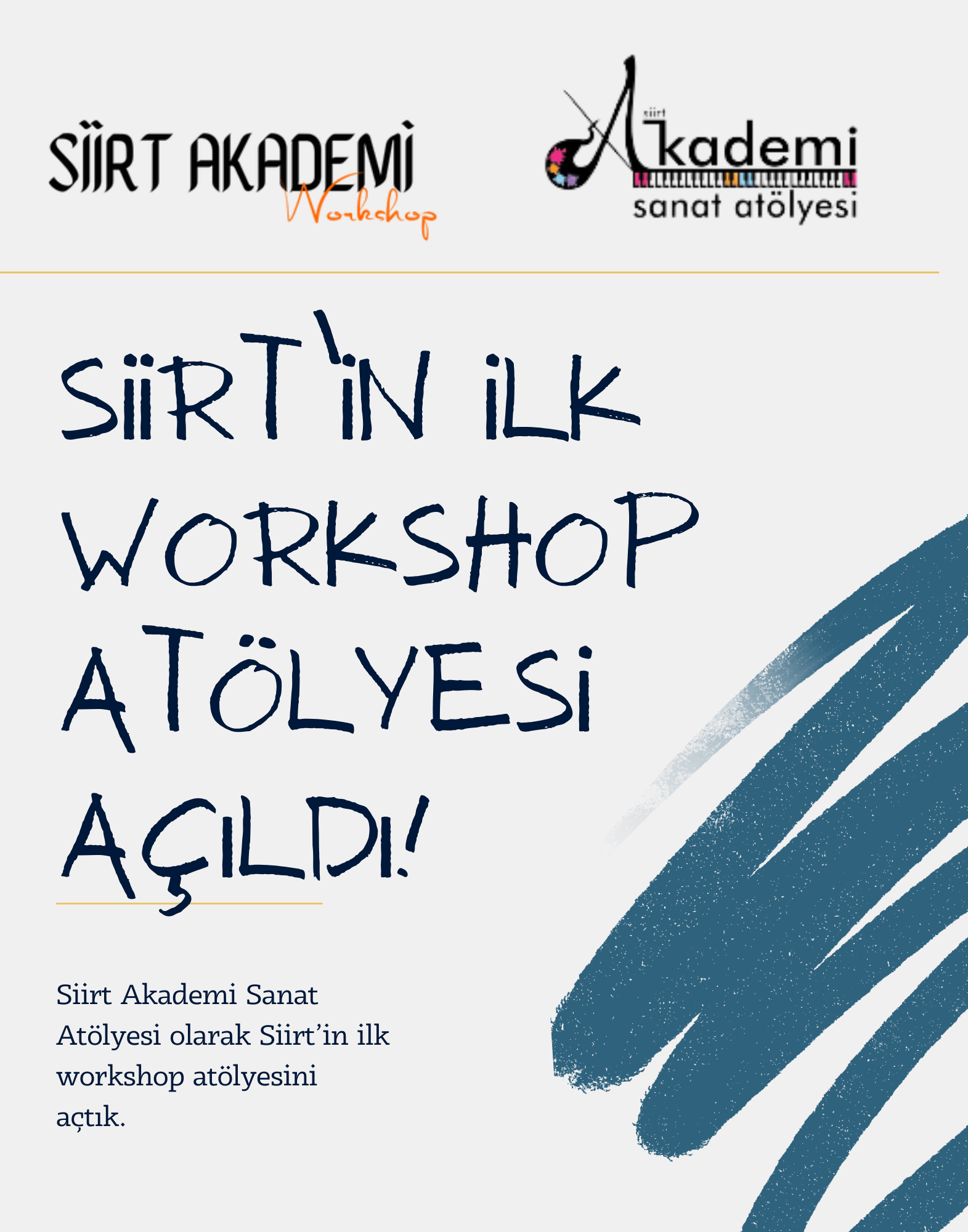 Workshop Sistemi Yayında